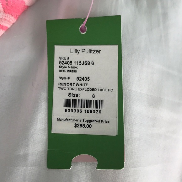 Two Toned Exploded Lace Pullover Dress - Picture 5 of 5